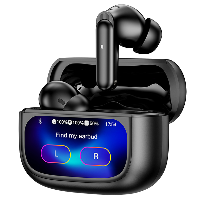 Nouveauté 2026 TWS Wireless  Earbuds with Touch Screen BT 5.3 ANC Long Battery Life Low Latency in Ear Headphones