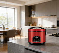 Autocuiseur Électrique Multifonction Intelligent Mini 2L-5L 220V Portable avec Tasse Mesureuse et Cuve Antiadhésive pour Hôtels – Livraison Rapide