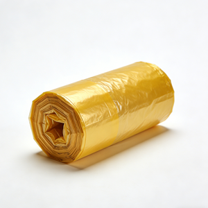 שקיות אשפה <span class=keywords><strong>HDPE</strong></span> עם ציפוי זהב מובלט ועמידות גבוהה (אטימות לנזילות לשימוש מסחרי/מועדונים) - Product Image 1