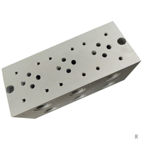 DR2-06 (CETOP 03) Bloc de soupape de collecteur de soupape hydraulique en aluminium/acier