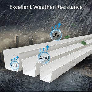 Système de gouttières en résine <span class=keywords><strong>PVC</strong></span> durable de 5-6 pouces pour villa - Product Image 5