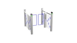 Portes coulissantes de barrière d'oscillation de tourniquets en verre de pleine taille d'OEM d'approvisionnement d'usine - Product Image 5