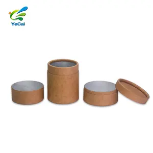 Eco recycle Matcha tea recycle container Biodegradable paper box coffee powder green tea container powder round food grade tube
