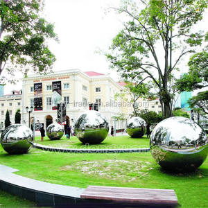 Bola de acero inoxidable hueca grande, Bola de polaina cromada para jardín - Product Image 6