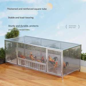 Cage à poulets et chiens en métal multifonctionnelle sur mesure, grande cage extérieure pour lapins, oiseaux et petits animaux, clôture en fil métallique - Product Image 5