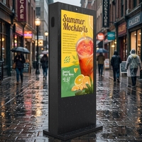 Affichage publicitaire vertical intelligent LCD 4K, écran tactile sur pied Android, signalisation numérique extérieure pour centre commercial