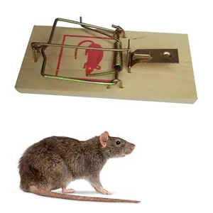 Hölzerne Kill Rat Maus Mäuse Schnapp falle Humane wieder verwendbare Holzmaus Ratte Snap Catcher Trap