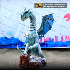 Figurine de <span class=keywords><strong>Dragon</strong></span> de paysage en fibre de verre My Dino Park, décoration Life Sioze - Product Image 5