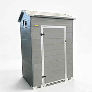 <span class=keywords><strong>Abri</strong></span> en polypropylène 4 pieds x 3 pieds - Facile à assembler, design écologique, imperméable, avec portes verrouillables pour le rangement des outils de <span class=keywords><strong>jardin</strong></span> - Product Image 3