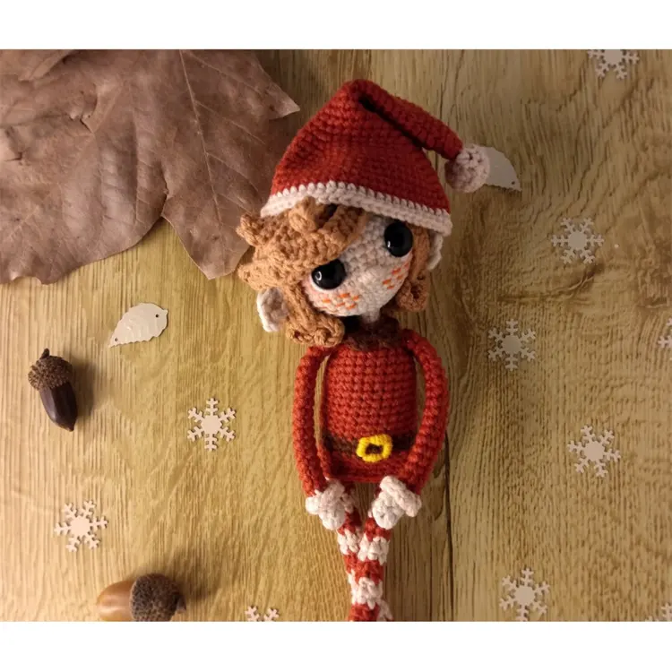 2024 noel hediyesi Amigurumi bebek yasemin noel kız Amigurumi tığ bebek özel tığ Amigurumi bebek