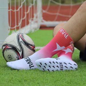 मुद्रित पकड़ प्रशिक्षण मोक मुक्त नमूना कम मोक विरोधी पर्ची ट्यूब फुटबॉल मोक फुटबॉल खेल पकड़ मोजे कस्टम डिजाइन - Product Image 5