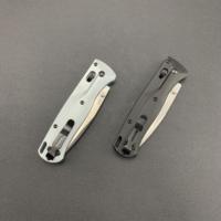 Couteau utilitaire d'extérieur BM 535 avec poignée en alliage d'aluminium 6061 Couteau de chasse pliant personnalisable Support OEM