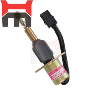 New 24V Engine Stop Switch Solenoid Valve 37V84A-56010 for Diesel Construction Machinery Metal New Condition - Product Image 3