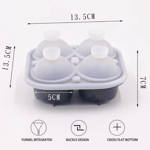 Bac à glaçons en silicone fait maison avec couvercle, forme de rose 3D, moules à glaçons DIY - Product Image 2