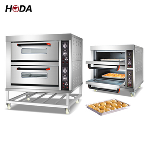 Forno elétrico comercial de padaria, para venda de bolos, bicos com temporizador de pedra de vapor, máquina elétrica de 1 2 3 baralho - Product Image 1