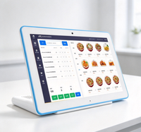 Tablette PC Android de bureau en forme de L de 15,6 pouces avec POE NFC, dispositif de commande de restaurant, lecteur d'affichage numérique Android