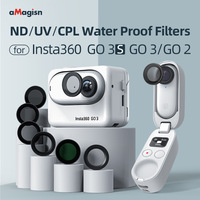 AMagisn Insta360 GO3S, GO3, GO2 Filtre imperméable, lentille de protection pour caméras d'action