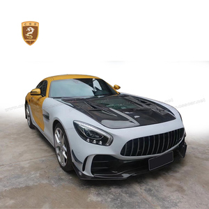 Ailerons avant en fibre de carbone style <span class=keywords><strong>PR</strong></span> pour Mercedes Benz AMG GTR, kit de garnitures aérodynamiques avant - Product Image 2