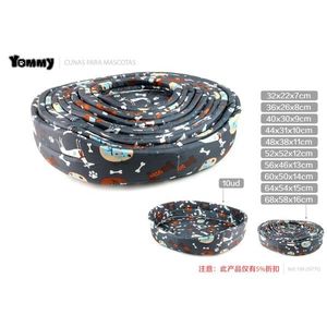 ที่นอนสัตว์เลี้ยงยอมมี่ ขนาด 32x22x7 ซม. ถึง 68x58x16 ซม. ที่นอนสุนัขแบบพับได้พร้อมลายพิมพ์สำหรับสัตว์เลี้ยง - Product Image 1