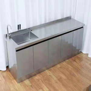 Mesas <span class=keywords><strong>de</strong></span> Preparación <span class=keywords><strong>de</strong></span> Alimentos <span class=keywords><strong>de</strong></span> Acero Inoxidable Personalizadas con Fregaderos, Cajones y <span class=keywords><strong>Armarios</strong></span> para Cocinas Profesionales - Product Image 1