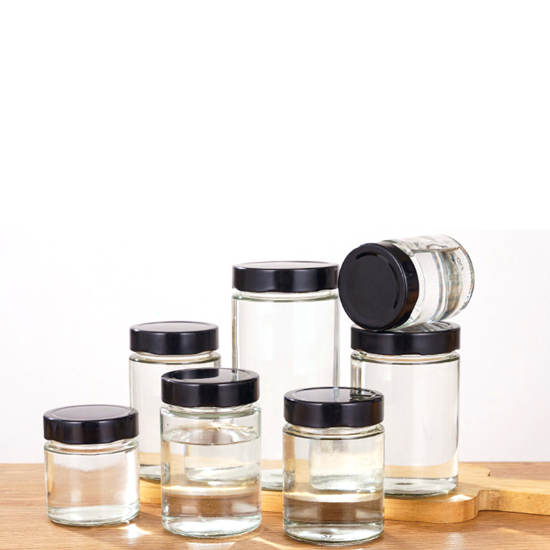 HEFTMAN Piccoli vasetti per la colazione con coperchi, 3 barattoli piccoli da 100 ml con coperchio, per alimenti per bambini, salse (100 ml, confezione da 3