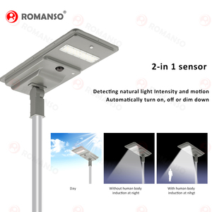 Lámpara Solar para Jardín con Certificación CE, IP65 Impermeable, 10W-120W, 51Ah LiFePO4, Sensor de Movimiento de Ángulo Amplio, 50000 Horas de Duración, LED Solar para Exteriores - Product Image 2