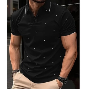 Polo de Corte Ajustado para Hombre, Secado Rápido, Manga Corta, Rendimiento Deportivo, Absorbe la Humedad, Camiseta de Golf - Product Image 1