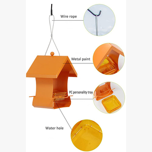 Jh-mech treo chim trung chuyển trang trí ngoài trời thu hút chim 2 tầng chim ăn cho ngoài trời treo <span class=keywords><strong>squirral</strong></span> bằng chứng - Product Image 3