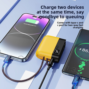 Banco de Energía Multifuncional 4 en 1 de 22.5W, Gran Capacidad, Portátil, con Cable, Compacto, Regalo Personalizado, Fuente de Alimentación Móvil - Product Image 5