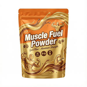 Pochette zippée personnalisée, emballage debout populaire pour la <span class=keywords><strong>poudre</strong></span> <span class=keywords><strong>de</strong></span> protéines <span class=keywords><strong>de</strong></span> lactosérum, le café, le <span class=keywords><strong>lait</strong></span>, la gelée, la gomme à mâcher - Fabriqué <span class=keywords><strong>en</strong></span> PET - Product Image 2