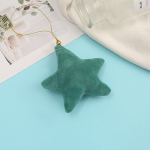 Decorazioni appese in velluto con stella di peluche 10 cm di natale per festa di <span class=keywords><strong>capodanno</strong></span> feste decorazioni per caminetto - Product Image 3