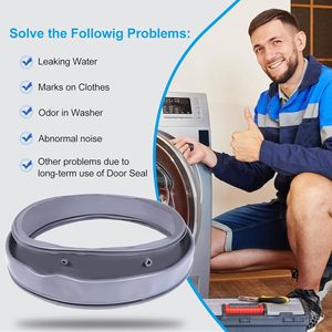 Joint d'étanchéité de porte de lave-linge WH08X23479, compatible avec les modèles GFWN1600J0WW, GFWN1600J1WW, GFW430SSM1WW, GFW450SSM1WW - Product Image 4