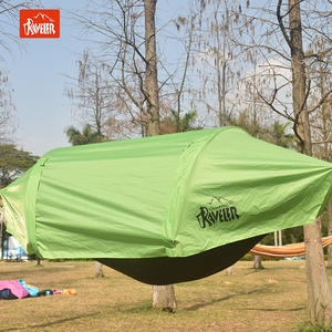 Tienda voladora para viajeros, hamaca para acampar con cubierta <span class=keywords><strong>de</strong></span> dosel, tienda hamaca impermeable patentada única para exteriores - Product Image 3