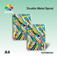 Cuaderno Espiral Personalizado con Tapa Superior Encuadernada y Cubierta de PP, 50 Hojas, Logotipo de Marca OEM, Agenda de Hojas Sueltas para Oficina y Escuela