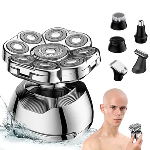 Lanumi LK-9810 không thấm nước có thể sạc lại Mens grooming Kit điện dao cạo ROTARY Máy cạo râu điện cho nam giới Râu Máy cạo râu