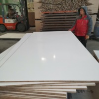 Panneau de contreplaqué UV Block Board blanc brillant 18 mm 17 mm en bois de Paulownia massif, résistant à l'eau, première qualité