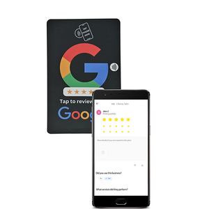 Cartes de visite Google <span class=keywords><strong>QR</strong></span> RFID NFC avec <span class=keywords><strong>application</strong></span> hôtelière, cartes de commentaires personnalisées, 13,56 MHz - Product Image 6