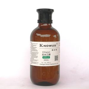 Susuz E100 etanol 500ml % 99.5% saflık analitik kimyasal reaktifler kimyasal tedarikçiler Cas 64-17-5 - Product Image 1