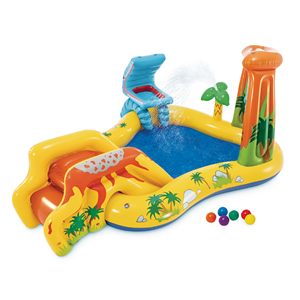 <b>Dinosaur</b> <b>Play</b> Center Water Slide Pool Water Sprayer Waterfall Kids Outdoor Backyard Water Park <b>Set</b> - Product Image 1