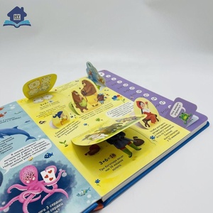 Personalizada niños en edad preescolar animales marinos imagen de dibujos animados Levanta la solapa 3D pop-up Board libros imprimir su propio <span class=keywords><strong>libro</strong></span> - Product Image 6