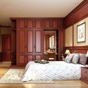 <span class=keywords><strong>Armoire</strong></span> en bois massif de style européen Chengdu Yaxin Ge avec <span class=keywords><strong>portes</strong></span> à panneaux surélevés, <span class=keywords><strong>4</strong></span> tiroirs, 1 étagère, meubles de maison personnalisables - Product Image 1