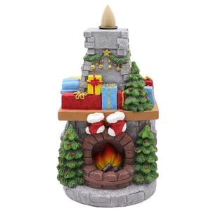 Chimenea navideña <span class=keywords><strong>de</strong></span> resina personalizada, <span class=keywords><strong>reflujo</strong></span>, humo, cascada, <span class=keywords><strong>quemador</strong></span> <span class=keywords><strong>de</strong></span> cono <span class=keywords><strong>de</strong></span> <span class=keywords><strong>incienso</strong></span> para meditación, yoga, amante, decoración <span class=keywords><strong>de</strong></span> habitación - Product Image 1