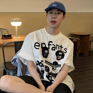 Wealthy Second-Generation Young Man Long-Standing ERD Touch Melancholy Sporting Loose-Fitting High-Street-Insired Short-Sleeve - Product Image 4
