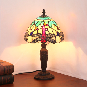 8'' Dia20CM H36CM Stained Glass Bar Restaurant Bedroom Bedside Small <strong>Table</strong> Lamp European American <strong>Dressing</strong> <strong>Table</strong> <strong>Lighting</strong> - Product Image 4