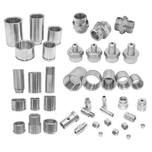 อุปกรณ์ข้อต่อท่อสุขภัณฑ์ทำจากสเตนเลสเกลียวเกลียวเกลียวเกลียวสำหรับหญิง - Product Image 1