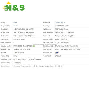 G150XTN03.0 Pantalla LCD industrial de 15.0 pulgadas para sistema de control POS Original Nuevo en stock - Product Image 4