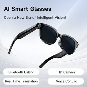 Lunettes Intelligentes AI M89-S 800W avec Caméra HD, Appel et <span class=keywords><strong>Traduction</strong></span> Multilingue en Temps Réel, Lunettes de Soleil Noires - Product Image 2