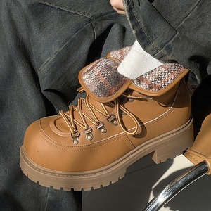 Nouvelles Bottes Vintage à Semelle Épaisse 2025 – Bottes de Travail Mi-Mollet pour Hommes et Femmes, Style Loisirs Extérieur, Chaussures de Randonnée pour Couples - Product Image 3