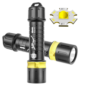 ไฟฉาย LED 3.7V กันน้ำ IP68ได้ไฟฉายแบตเตอรี่แห้งสำหรับการดำน้ำการตั้งแคมป์การสำรวจถ้ำในทะเลลึก - Product Image 4