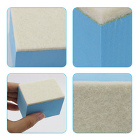 Tampon de polissage en feutre de laine premium pour vitres, éliminateur de film gras, de goudron et de résidus d'insectes, non rayant, réutilisable, compatible machine, nettoyage en profondeur